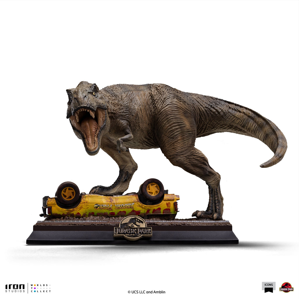 Pre-Order - Statue T-Rex Attack - Jurassic Park - Icons - Iron Studios